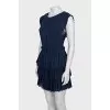 Blue pleated dress