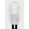Long sweater with sequins