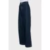 Wide-leg jeans with buttons