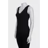 Black ribbed tank top