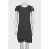 Gray dress with lace