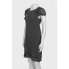 Gray dress with lace