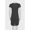 Gray dress with lace