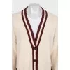 Straight cardigan with buttons