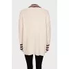 Straight cardigan with buttons