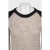 Brown straight-cut sweater