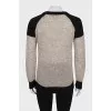 Brown straight-cut sweater