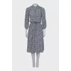 Fitted dress with buttons
