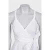 Fitted sundress with perforated buttons
