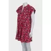 Straight dress with short sleeves
