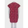 Straight dress with short sleeves