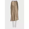 Gold skirt with tag