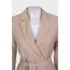 Wrap jacket with belt