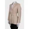 Wrap jacket with belt