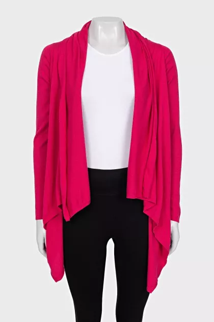 Loose-fitting cardigan without fastening