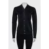 Cardigan with crystal buttons
