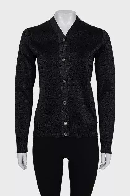 Cardigan with crystal buttons