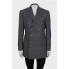 Gray button-down jacket