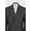 Gray button-down jacket