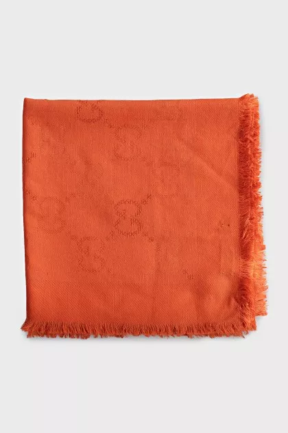 Silk and wool scarf