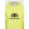 Yellow oversized hoodie with brand logo