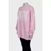 Pink oversized sweatshirt
