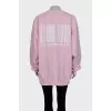 Pink oversized sweatshirt