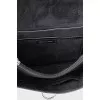 Leather shoulder bag with logo