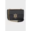 Black bag with gold logo