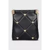 Quilted bag decorated with hearts