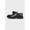 Brown leather lace-up brogues