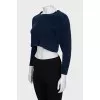 Cropped cashmere sweater