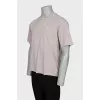 Men's straight-cut T-shirt with a patch