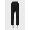 Men's wool trousers with drawstrings