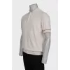 Men's beige polo shirt