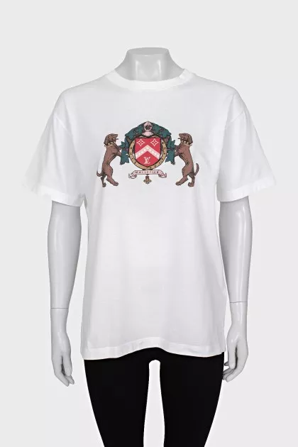 White T-shirt with print