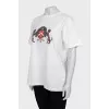 White T-shirt with print