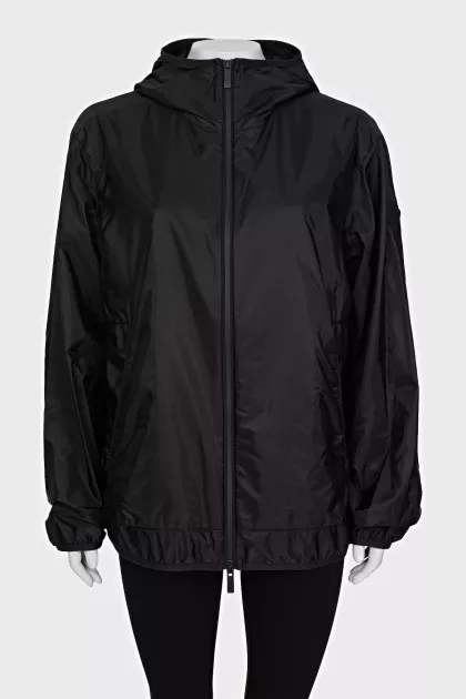Men's jacket with reflective print