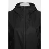 Men's jacket with reflective print