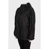 Men's jacket with reflective print