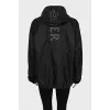 Men's jacket with reflective print