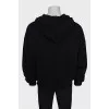 Men's oversized black hoodie