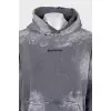Oversized hoodie with a ripped effect