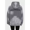 Oversized hoodie with a ripped effect