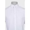 Men's white long sleeve shirt
