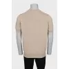 Men's plain beige T-shirt