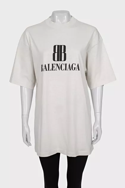 Loose fit t-shirt with brand logo