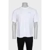 Men's T-shirt with a brand logo on the back