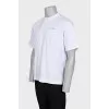 Men's T-shirt with a brand logo on the back