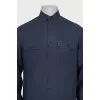 Men's straight-cut shirt with pockets